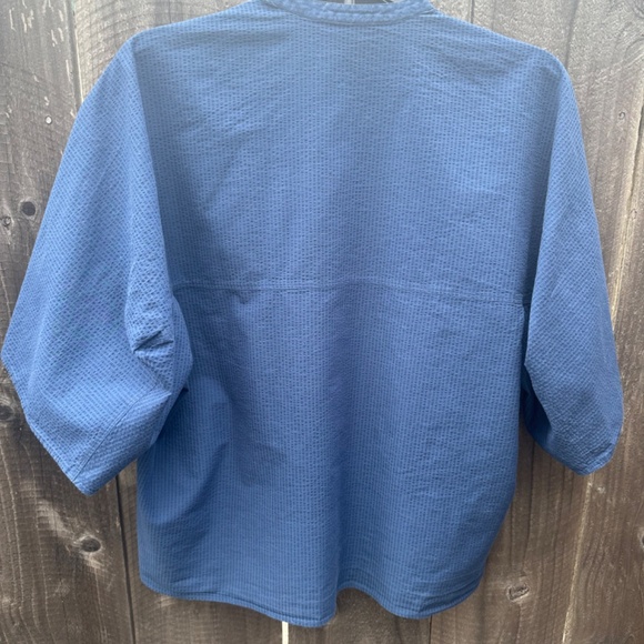 Blue button up blouse - Picture 2 of 5